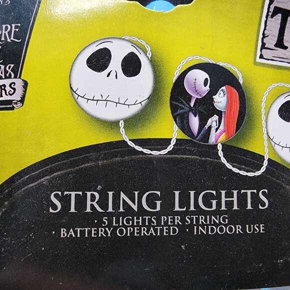 Nightmare Before Christmas 25th Anniversary Jack Skellington String Lights 2018 - Picture 9 of 9
